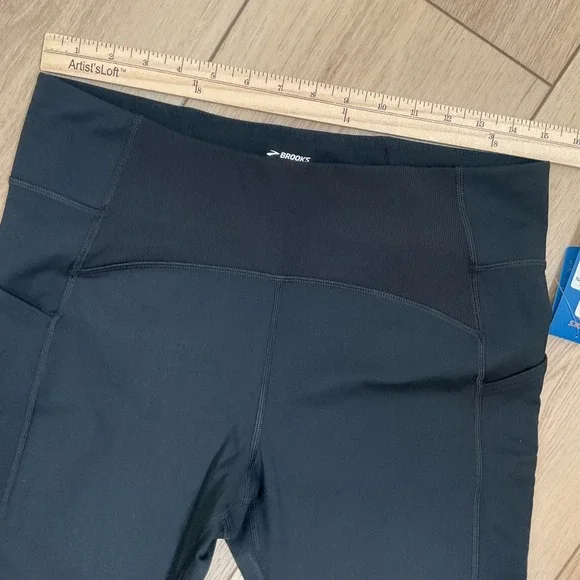 Brooks Women's Momentum Thermal Tights Leggings Black Running Size L - Picture 10 of 12